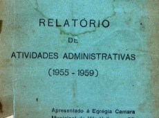 Gil Vellozo - Relatório de Atividades Administrativas (1955-1959) - Parte I