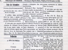 Ano de 1878 – Por Basílio Daemon
